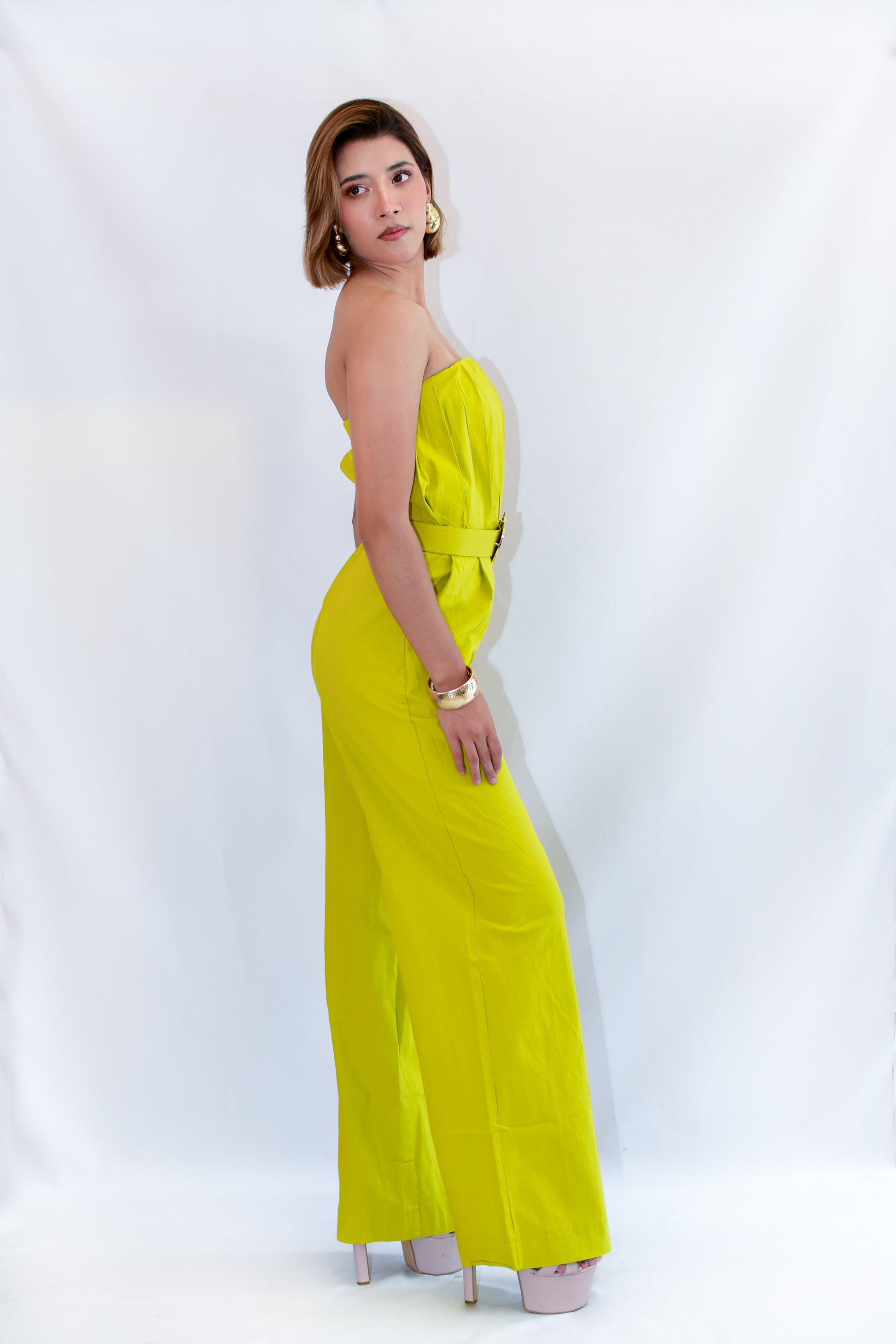 Palazzo Strapless Verde