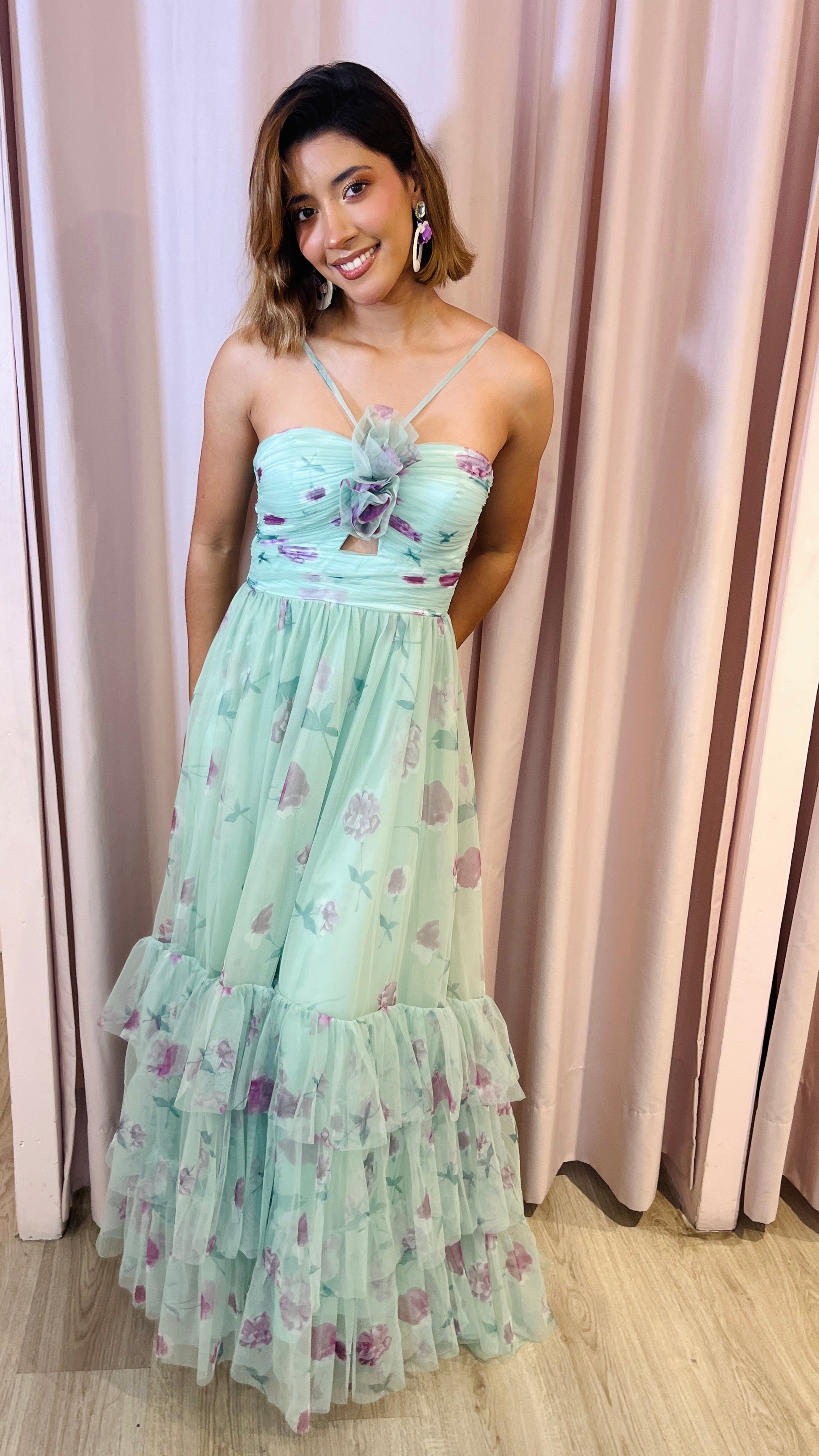 Vestido estampado floral