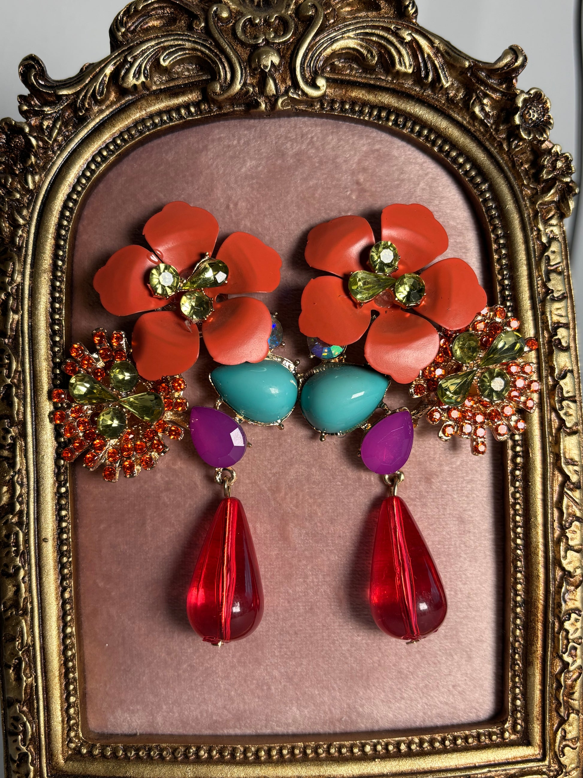 Aretes Statement Multicolor