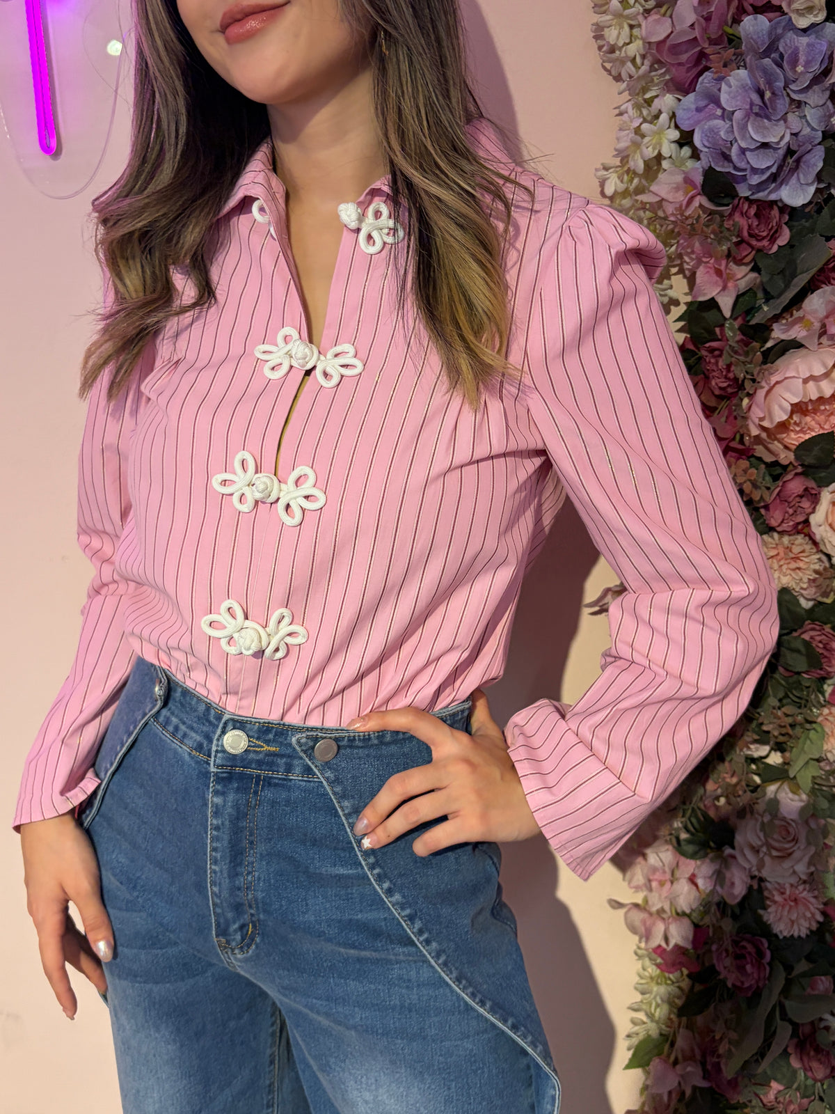 Blusa Coquette pink