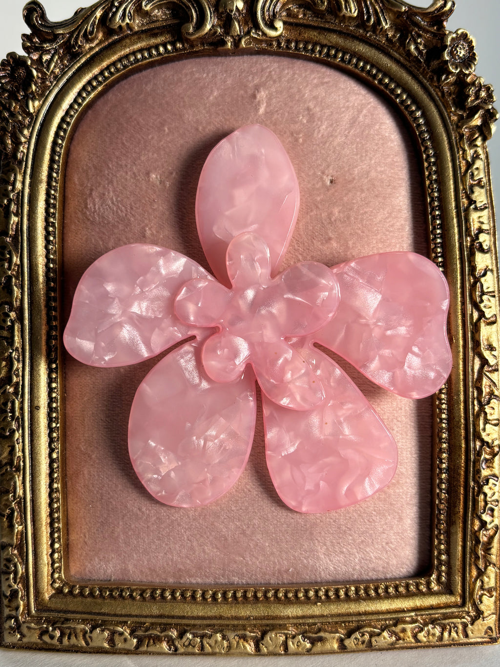 Aretes Flor Rosa X