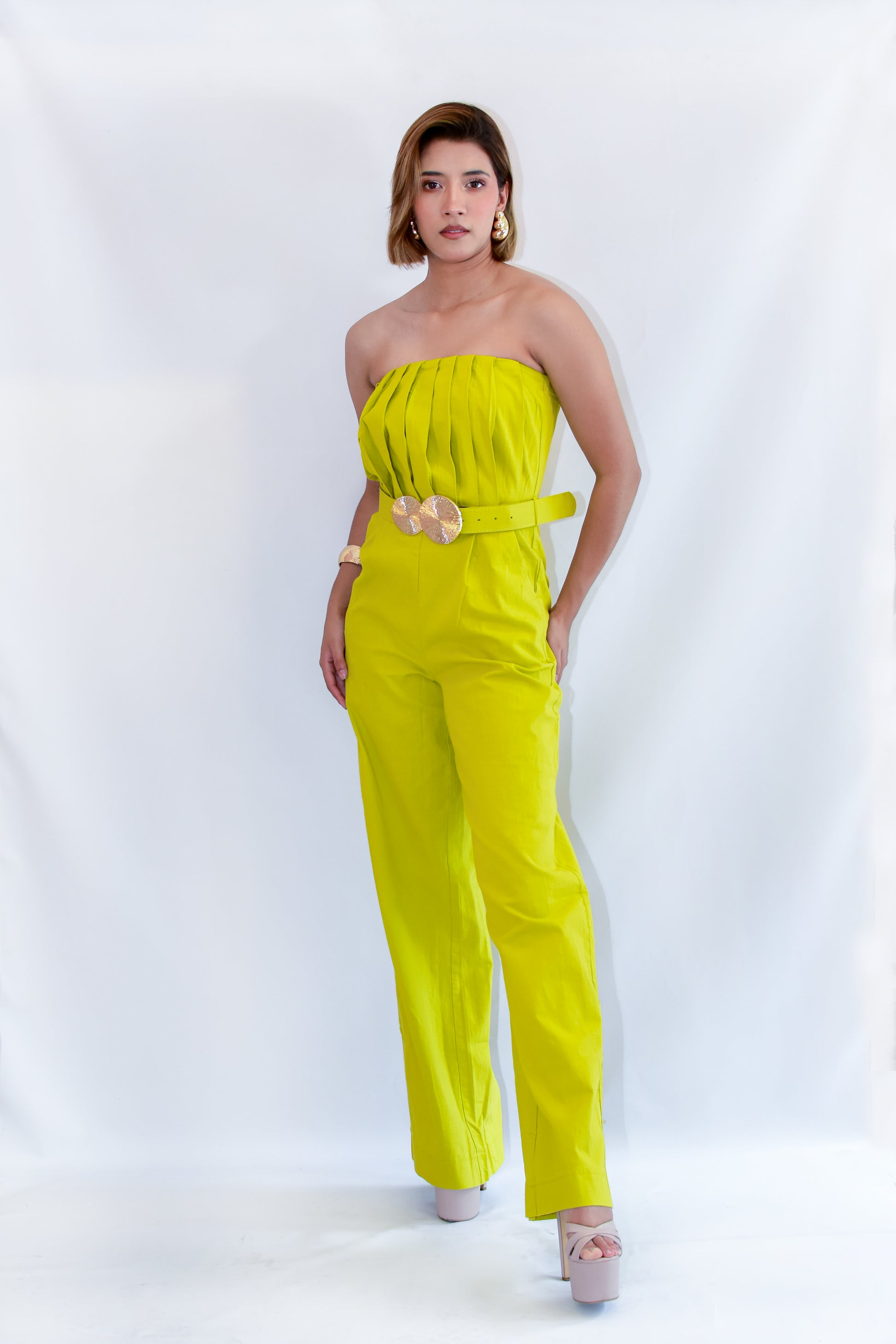 Palazzo Strapless Verde