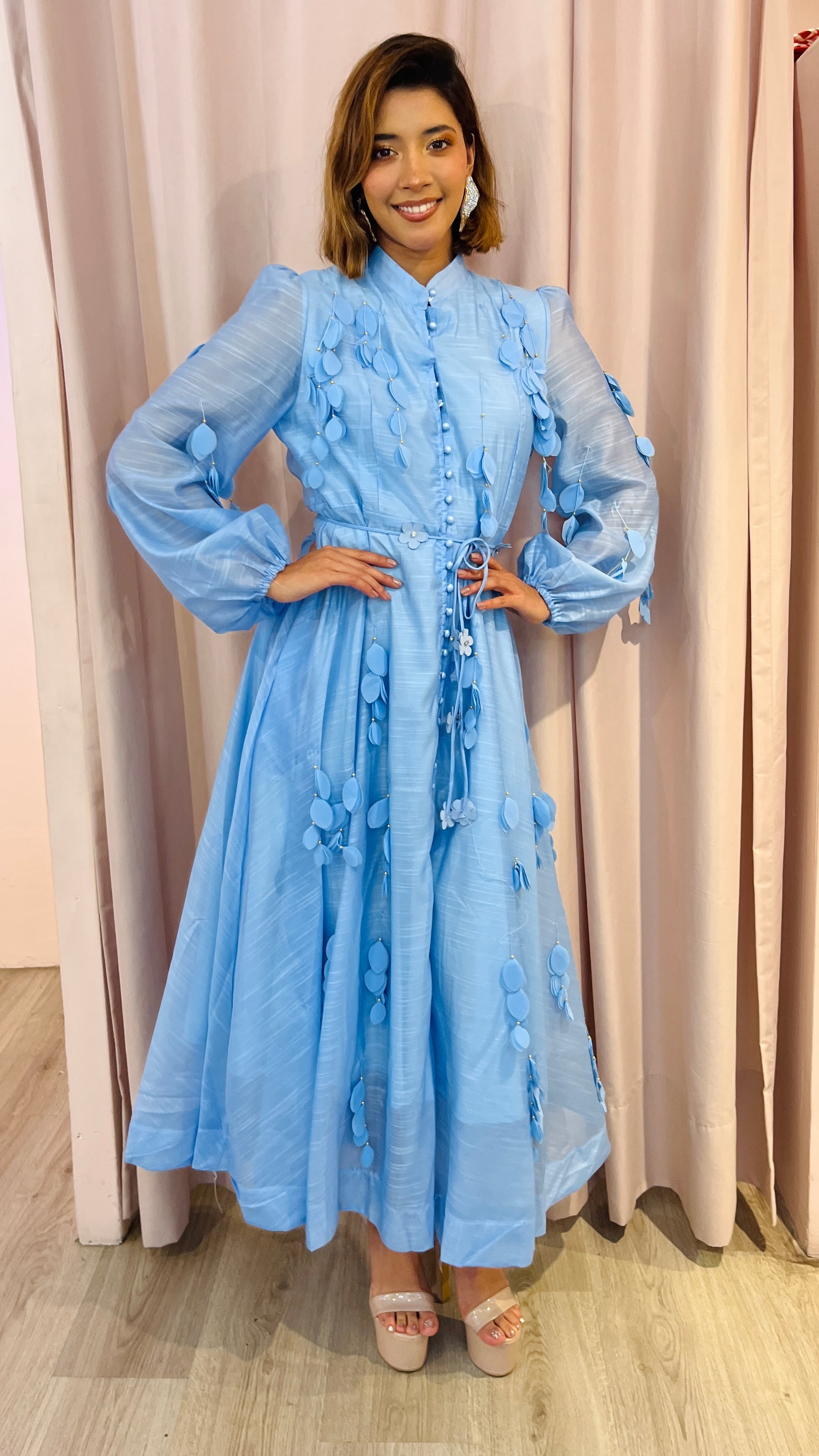 Vestido Azul “Floral Dream