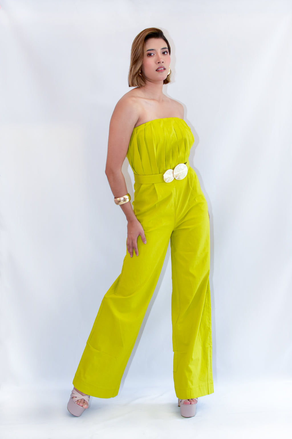 Palazzo Strapless Verde
