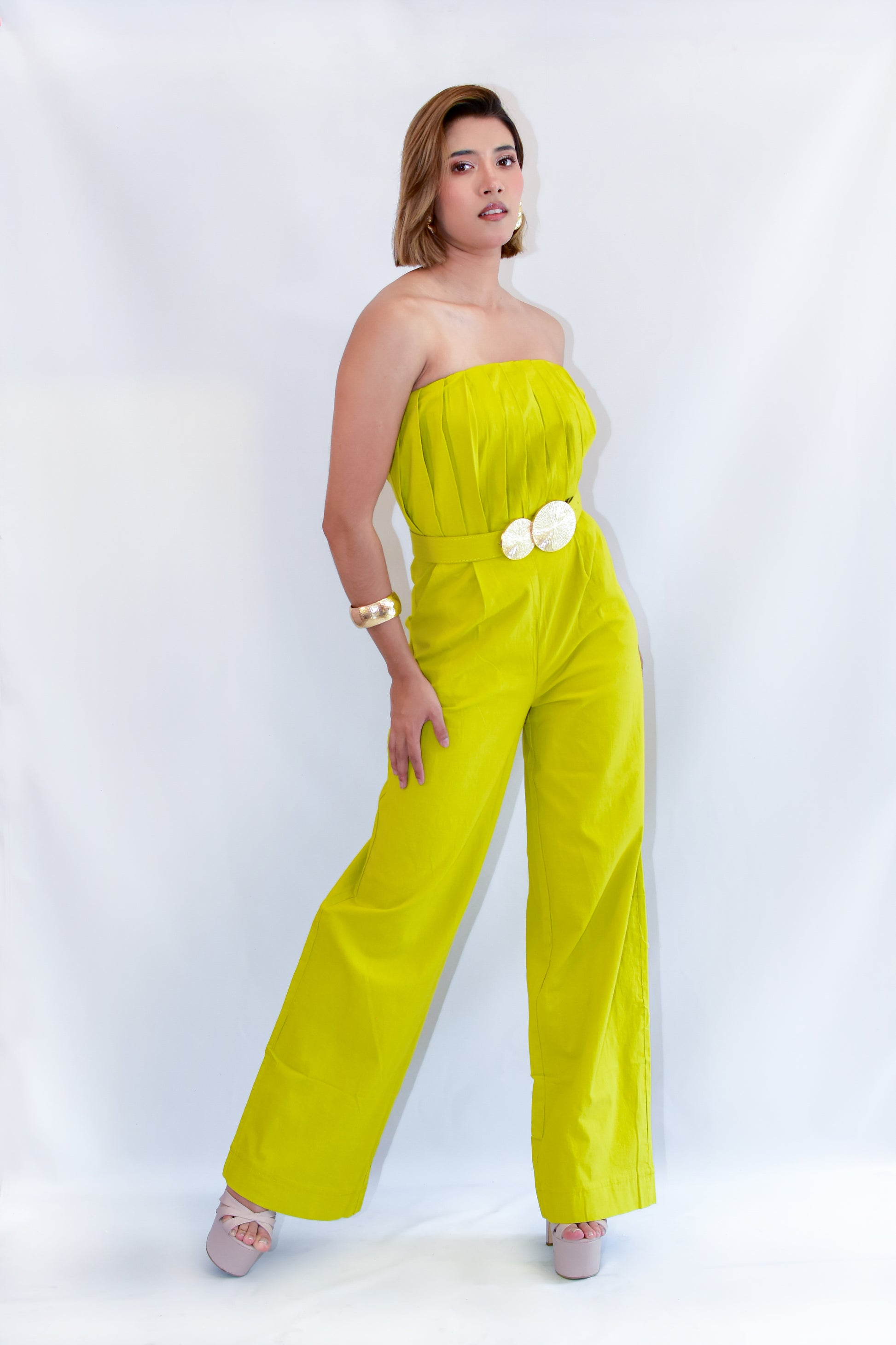 Palazzo Strapless Verde