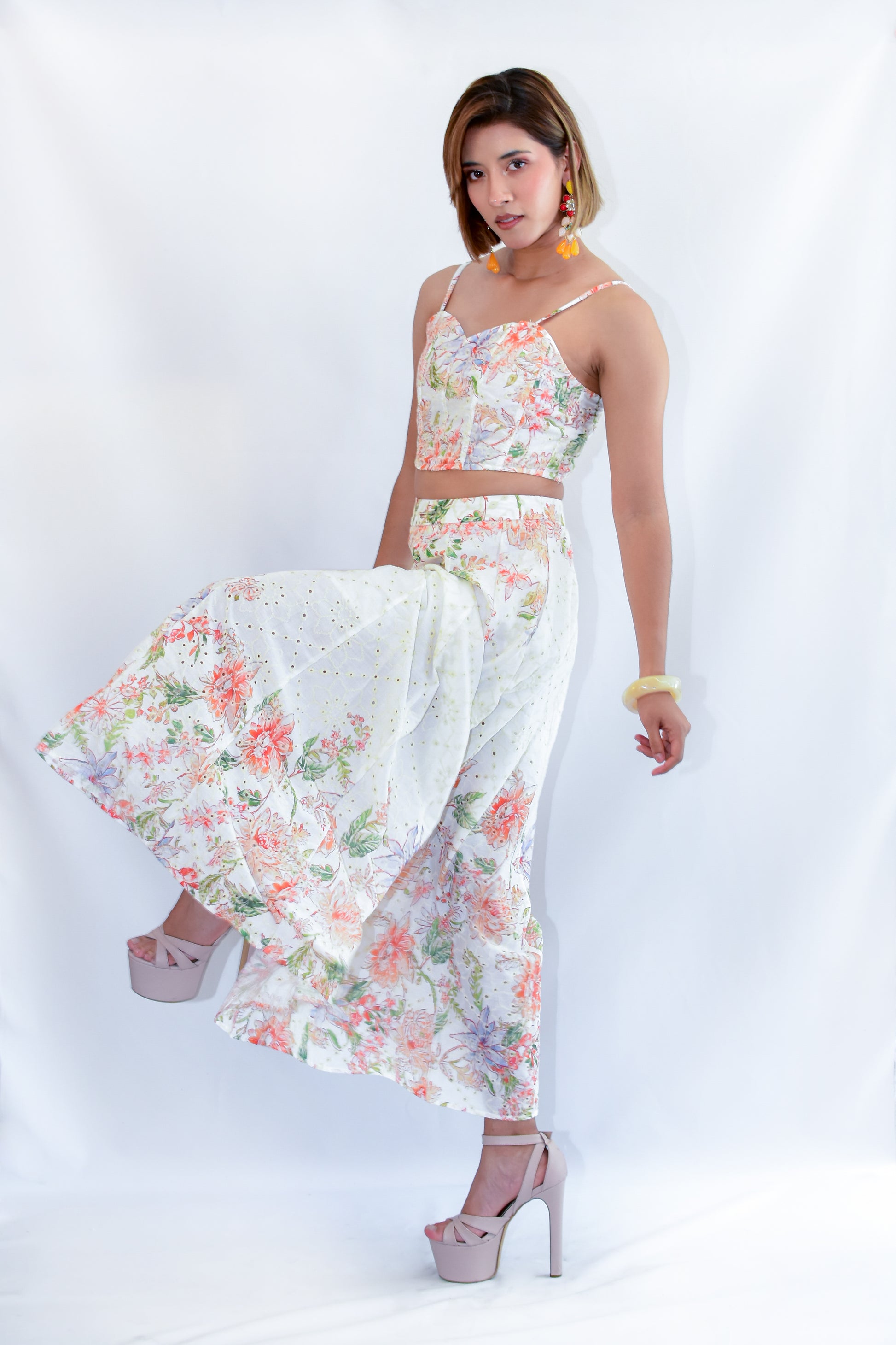 Set crochet estampado