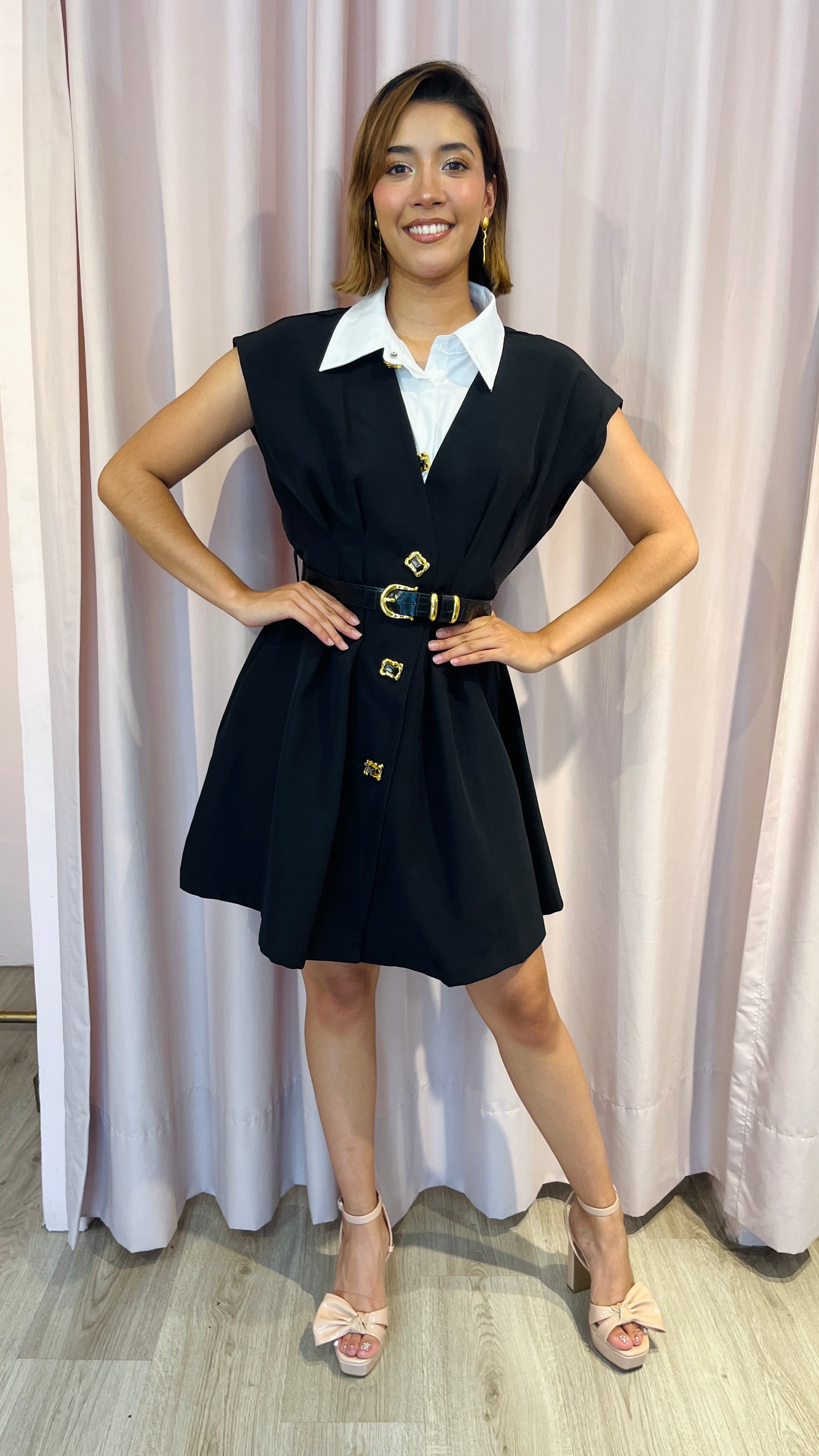 Saco Vestido botones dorados