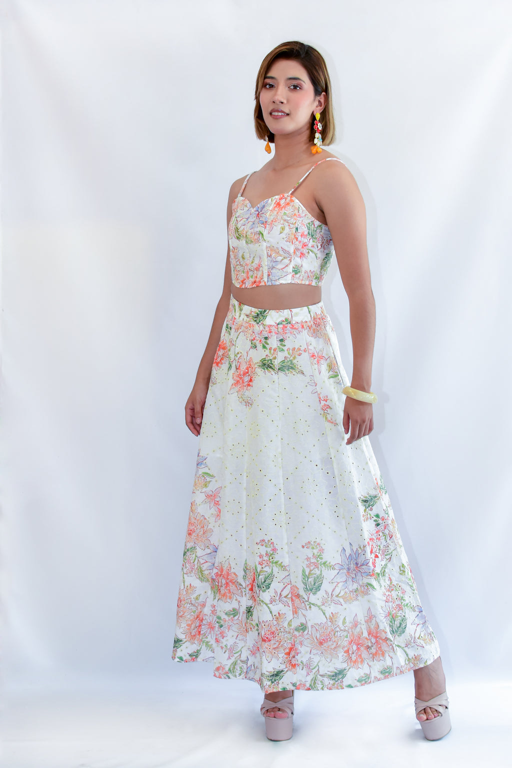 Set crochet estampado