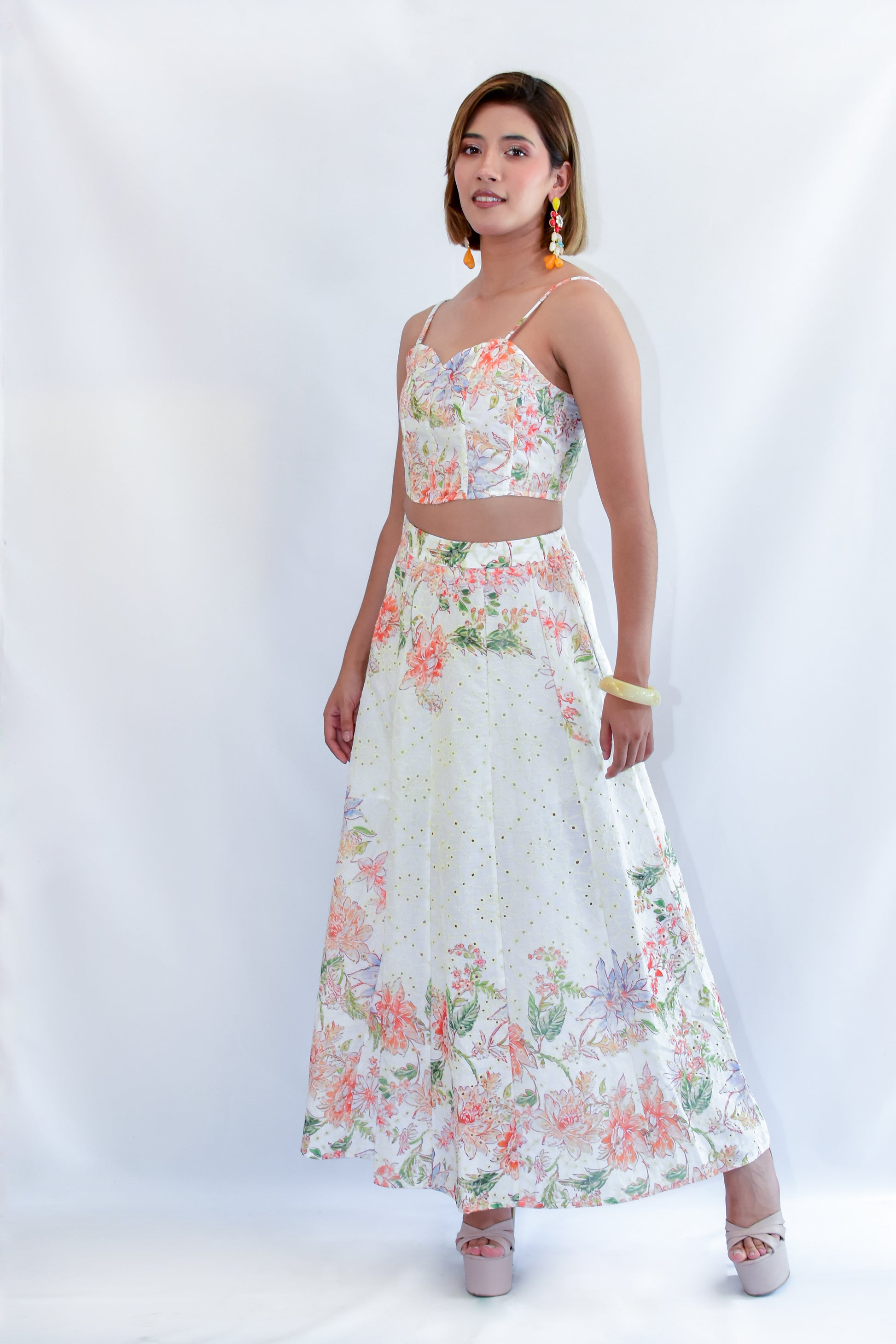 Set crochet estampado