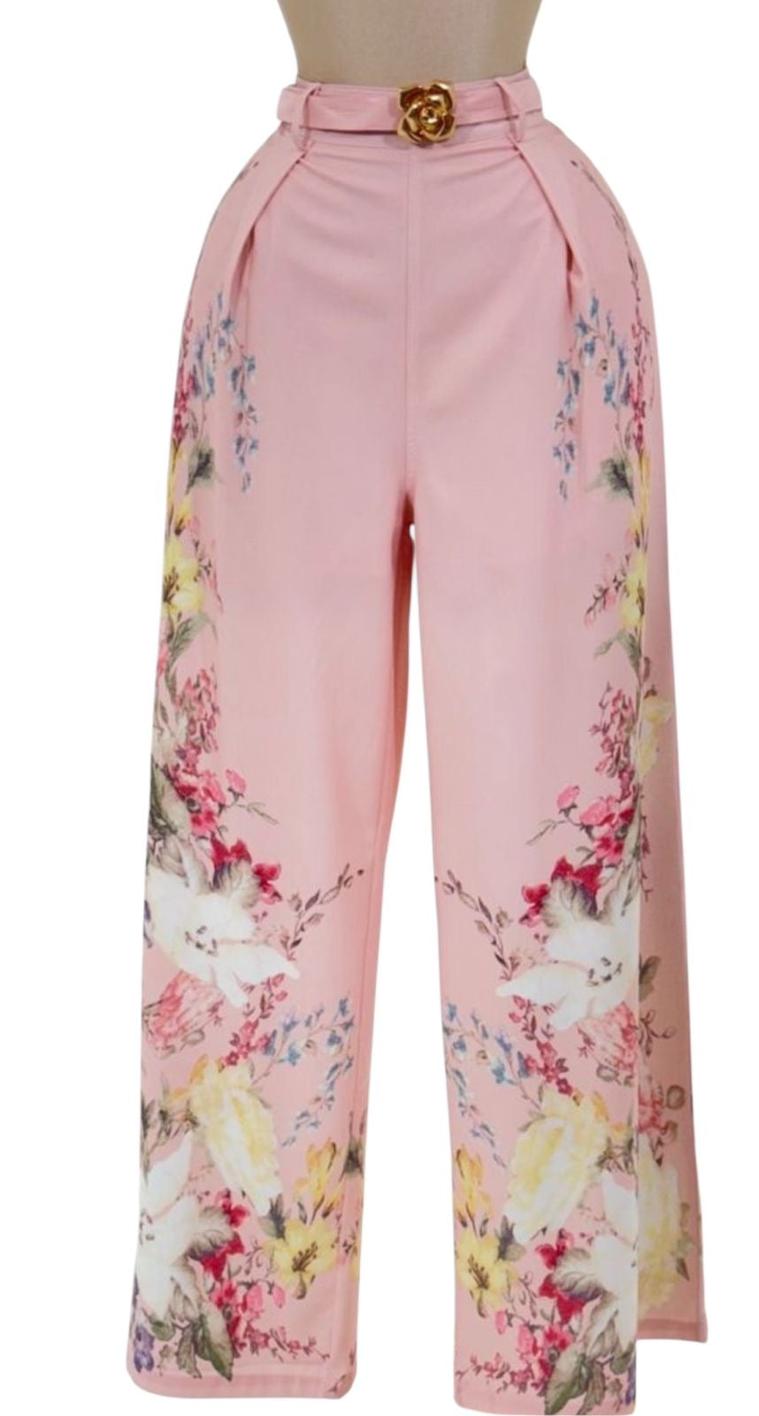 Pantalon Vestir Floreado