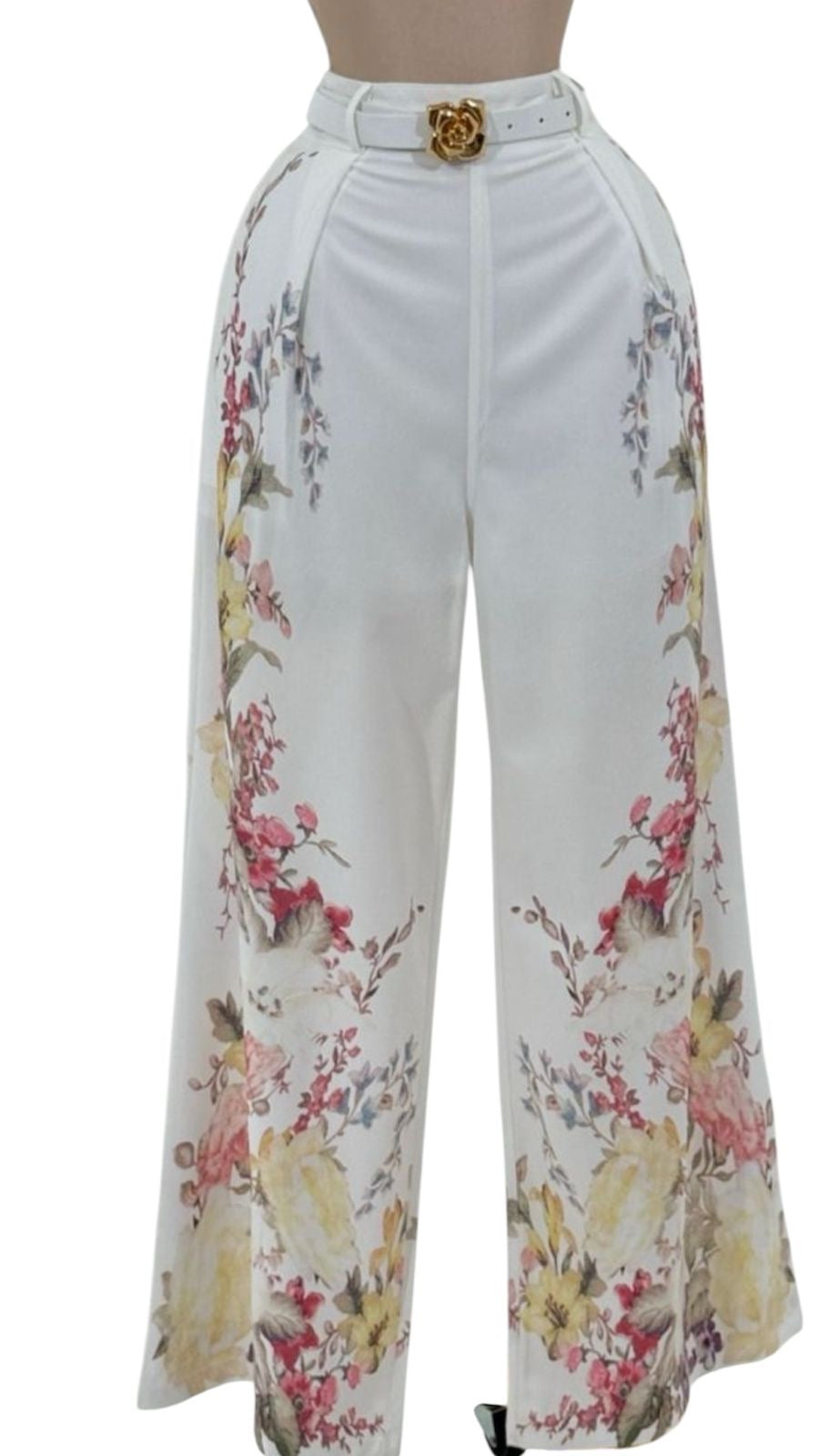Pantalon Vestir Floreado