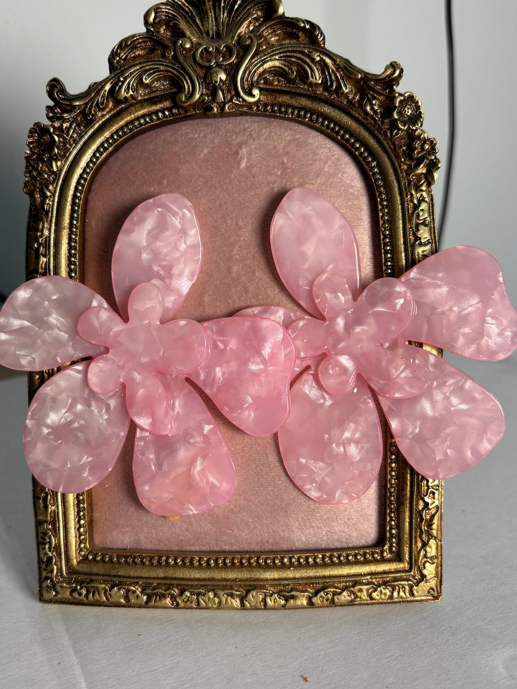 Aretes Flor Rosa X