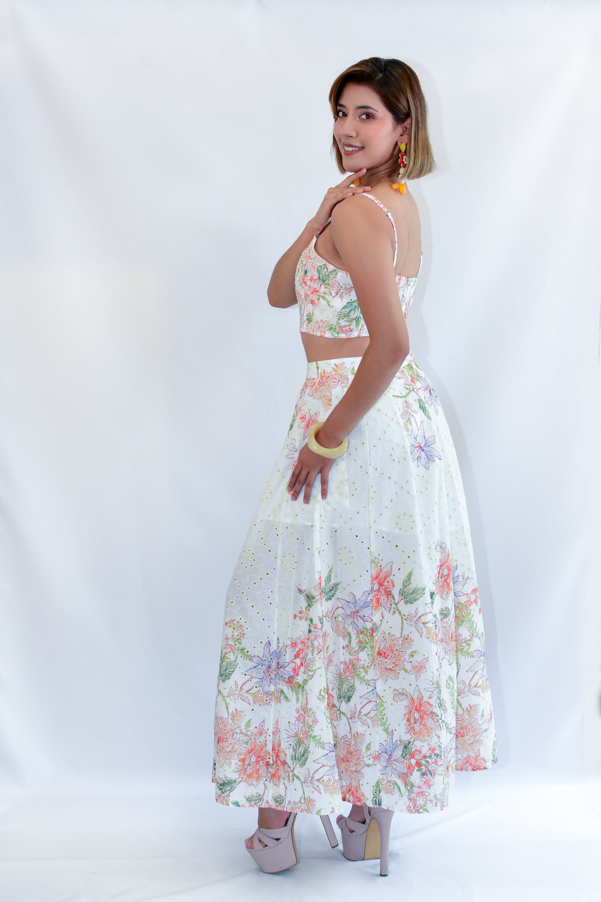 Set crochet estampado