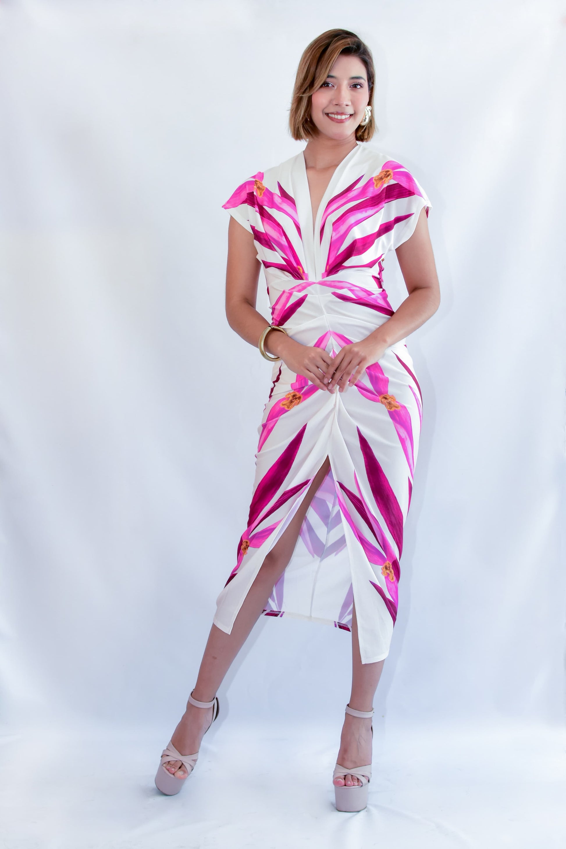 Vestido estampado licra