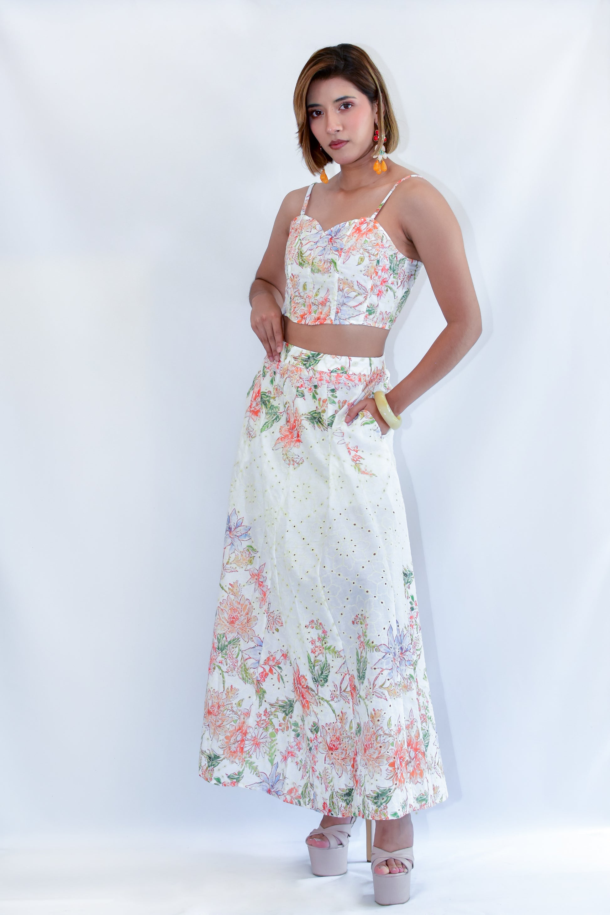Set crochet estampado