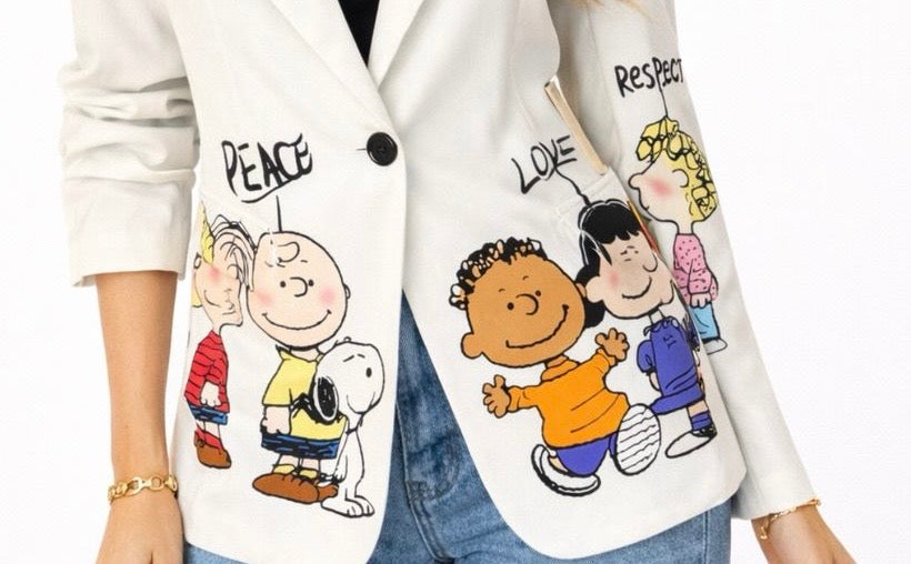 Saco snoopy peace love