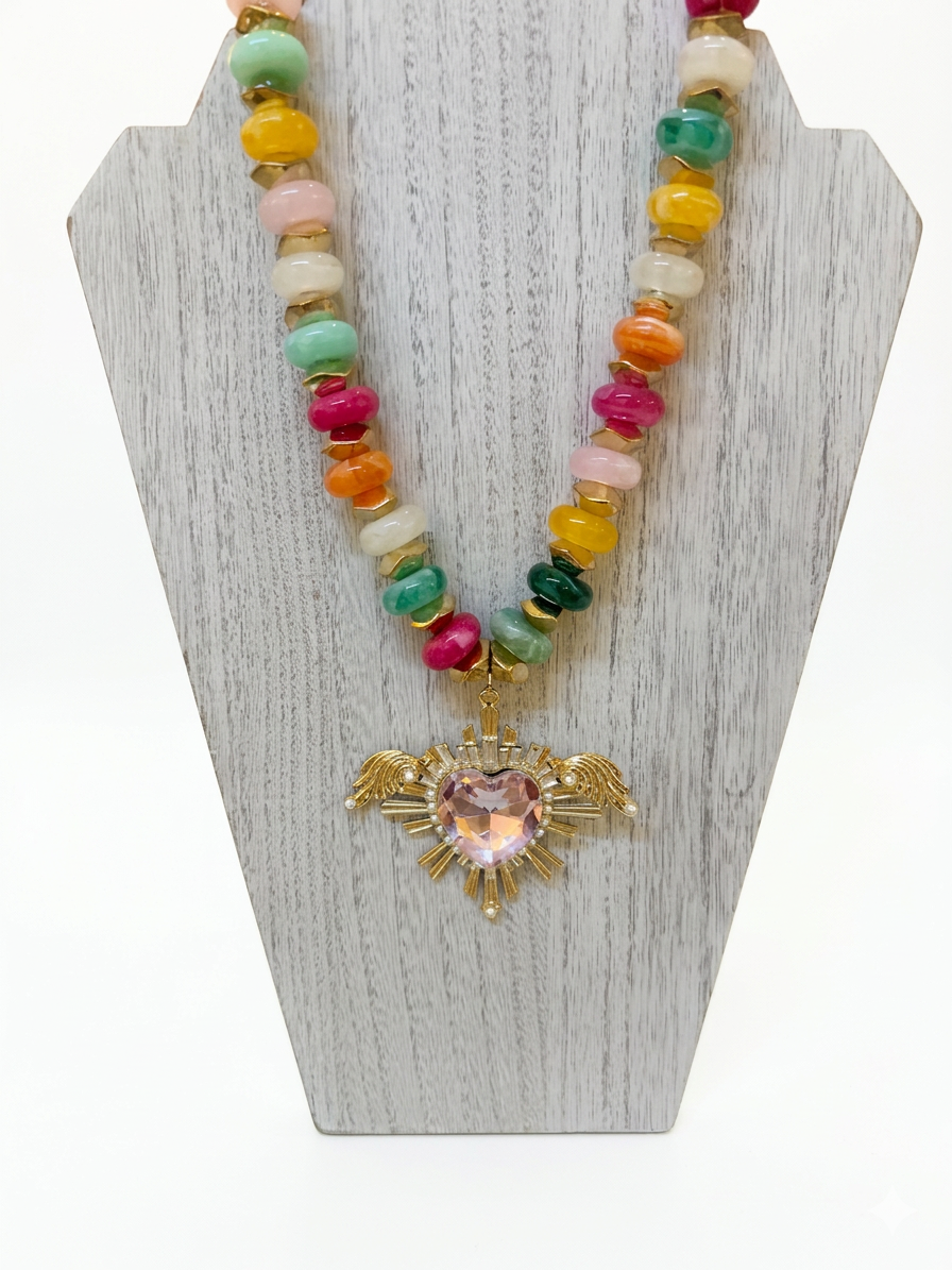 Collar "Corazón Alado"