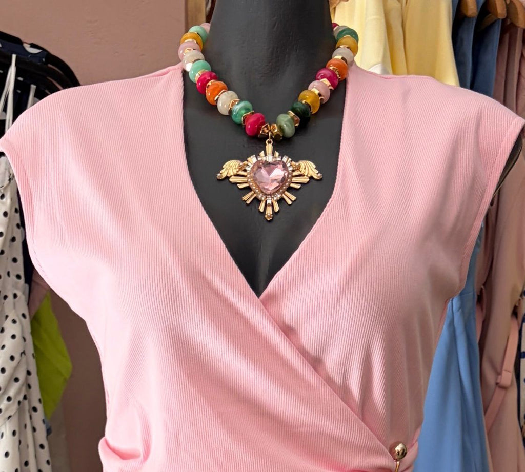 Blusa rosa