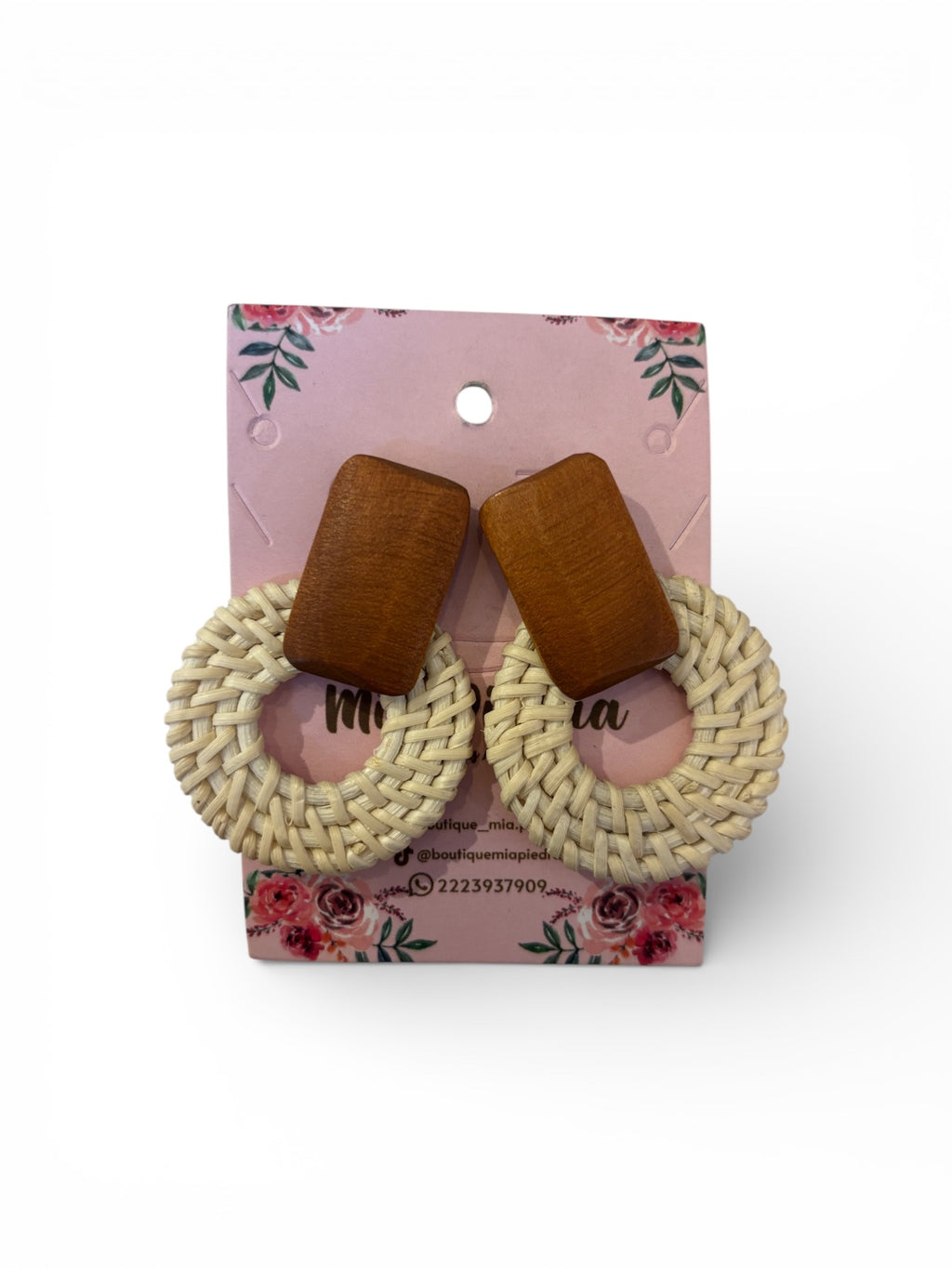 Aretes estilo bambu