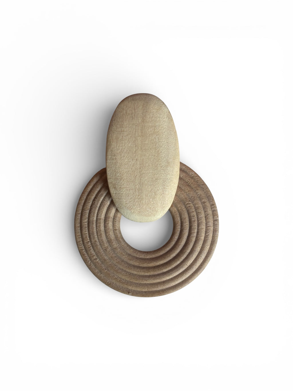 Aretes estilo madera