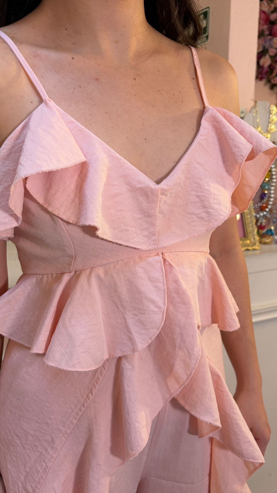 Set"Romantic Flow" Rosa Pastel