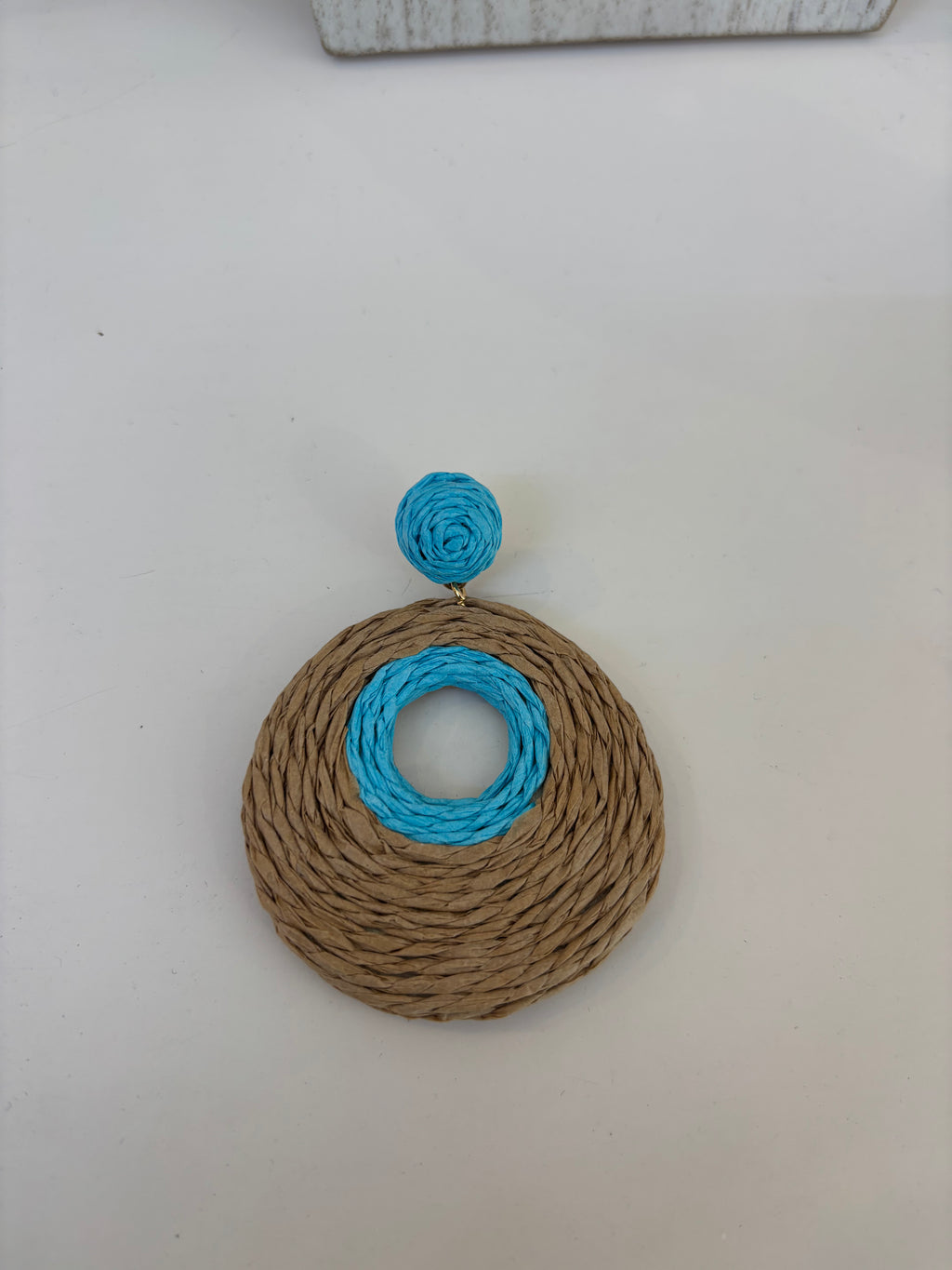 Aretes de Rafia Artesanales - Estilo Boho Chic