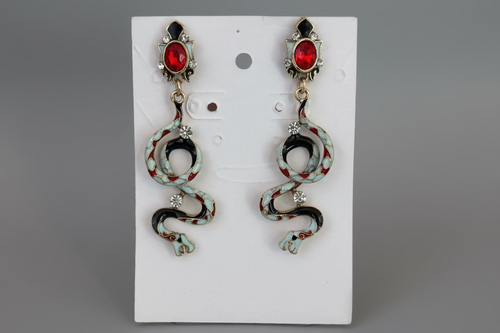 Arete estilo art nouvea serpiente