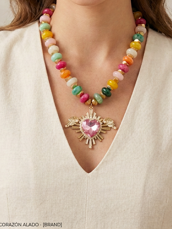 Collar "Corazón Alado"