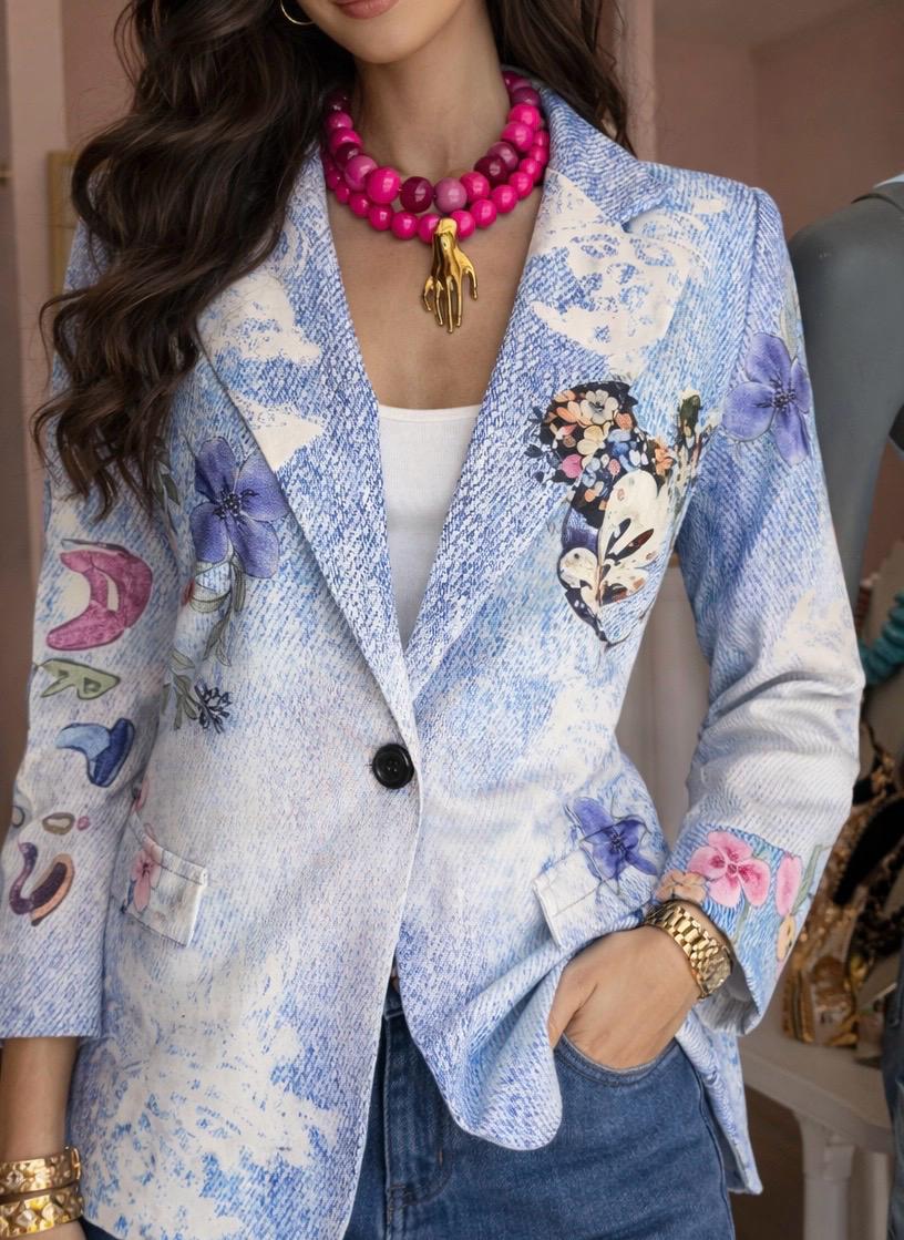 Blazer Estampado Mickey Mouse