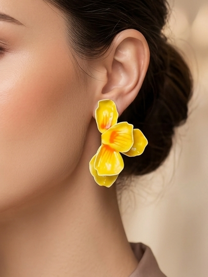 Aretes de pétalos